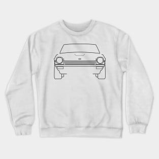 Datsun 240Z classic car outline (black) Crewneck Sweatshirt